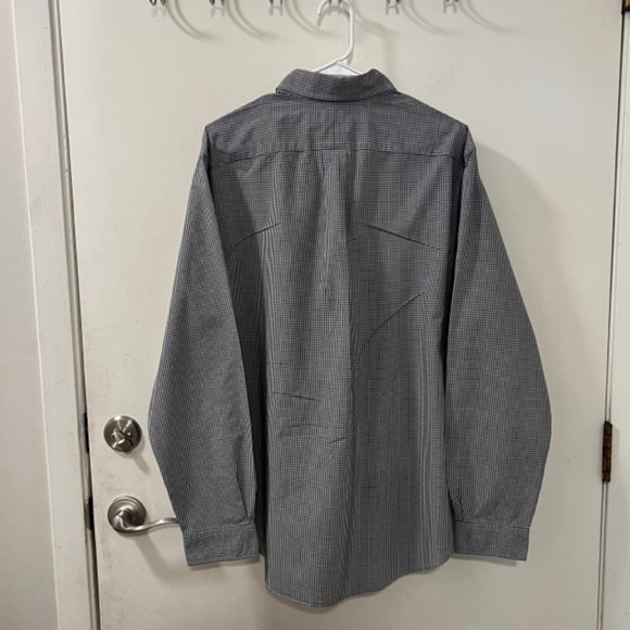 Ralph Lauren Mens Black Blaire Gingham Check LS Custom Fit Shirt Size XL - Picture 4 of 10